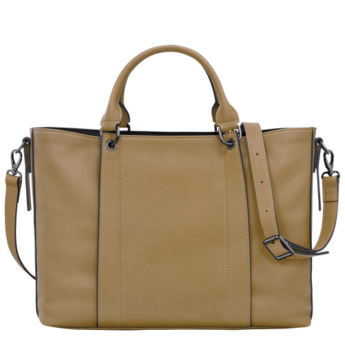 Longchamp 3D L 手提包 , 烟草色 - 皮革 - 查看 4 4