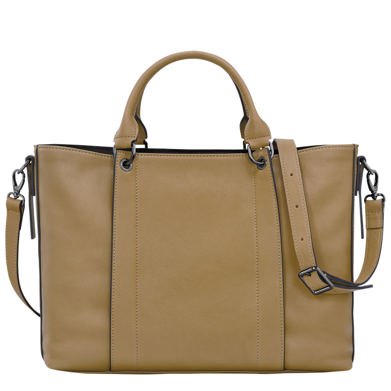 Longchamp 3D L 手提包 , 烟草色 - 皮革  - 查看 4 4