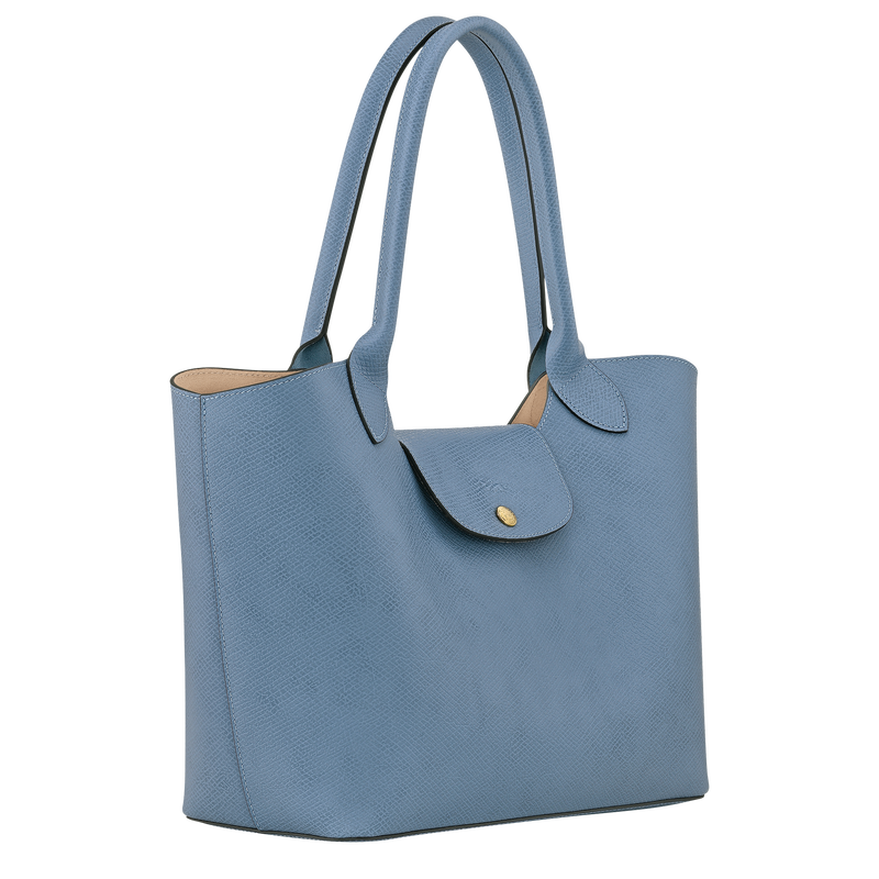 Épure Shoulder bag , Slate - Leather  - View 3 of  5