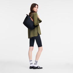 Le Pliage Original L Tote bag , Black - Recycled canvas