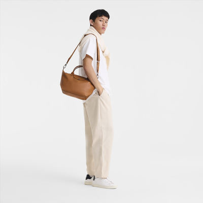 Le Pliage Xtra S 手提包 , 腰果棕 - 皮革