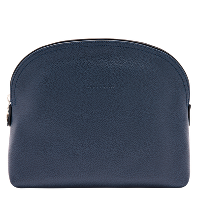 Le Foulonné Toiletry case , Navy - Leather