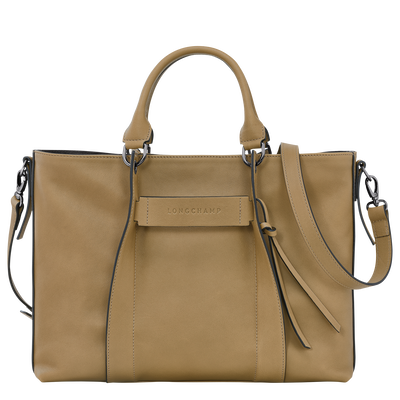 Longchamp 3D L 手提包 , 烟草色 - 皮革