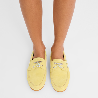 Longboat Loafer , Lime - Leather