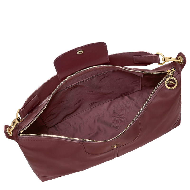 Le Pliage Xtra XL Shoulder bag , Burgundy - Leather  - View 5 of  5