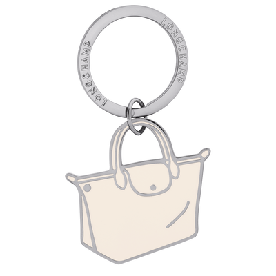 Le Pliage Key rings , Ecru - Metal