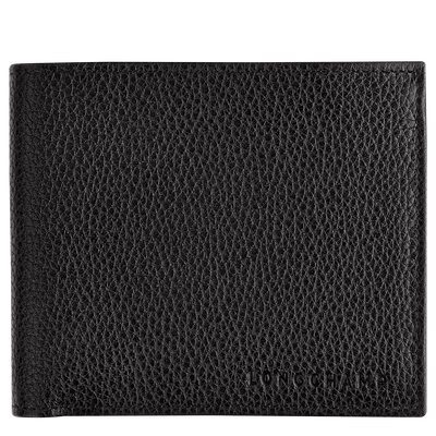 Le Foulonné Wallet , Black - Leather
