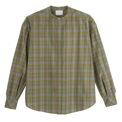 Shirt , Lichen - Plaid poplin