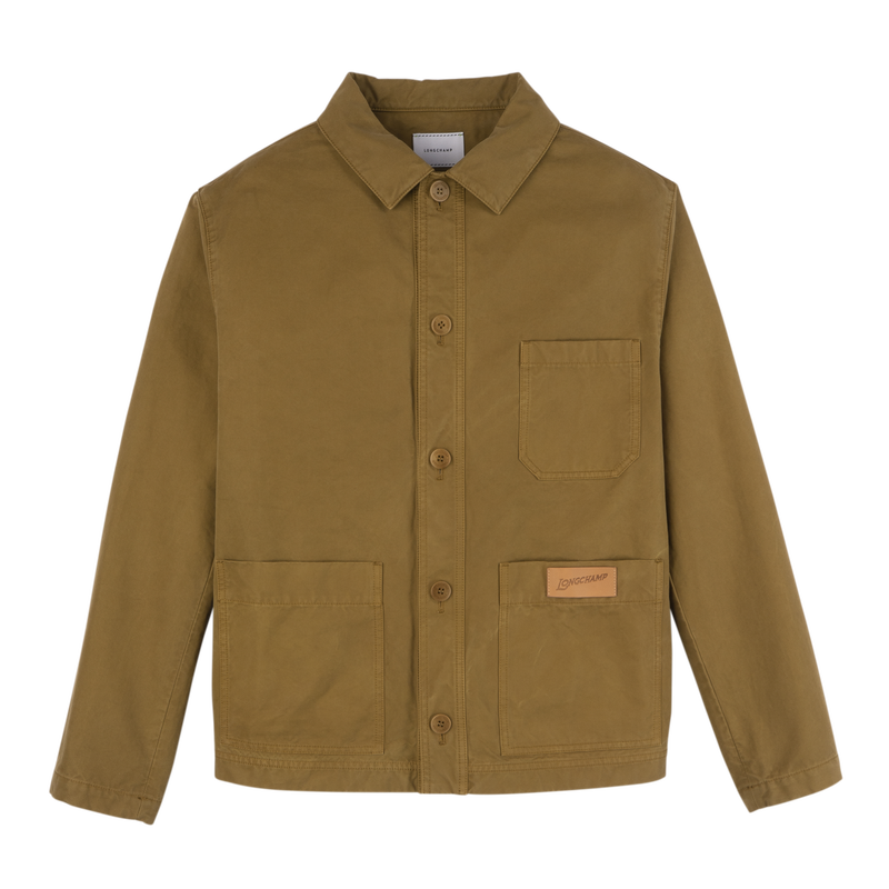 夹克 , 沙漠色 - 套染棉布  - 查看 1 5