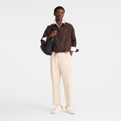 Le Pliage Xtra XL Hobo 袋 , 黑色 - 皮革