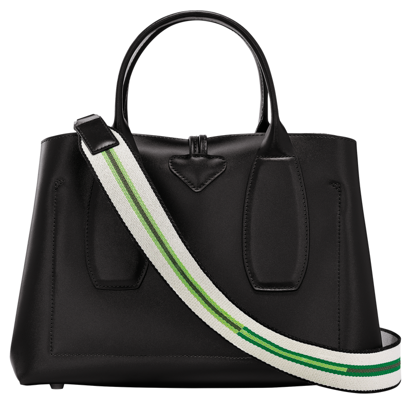 Roseau M Handbag , Black - Leather  - View 4 of  7