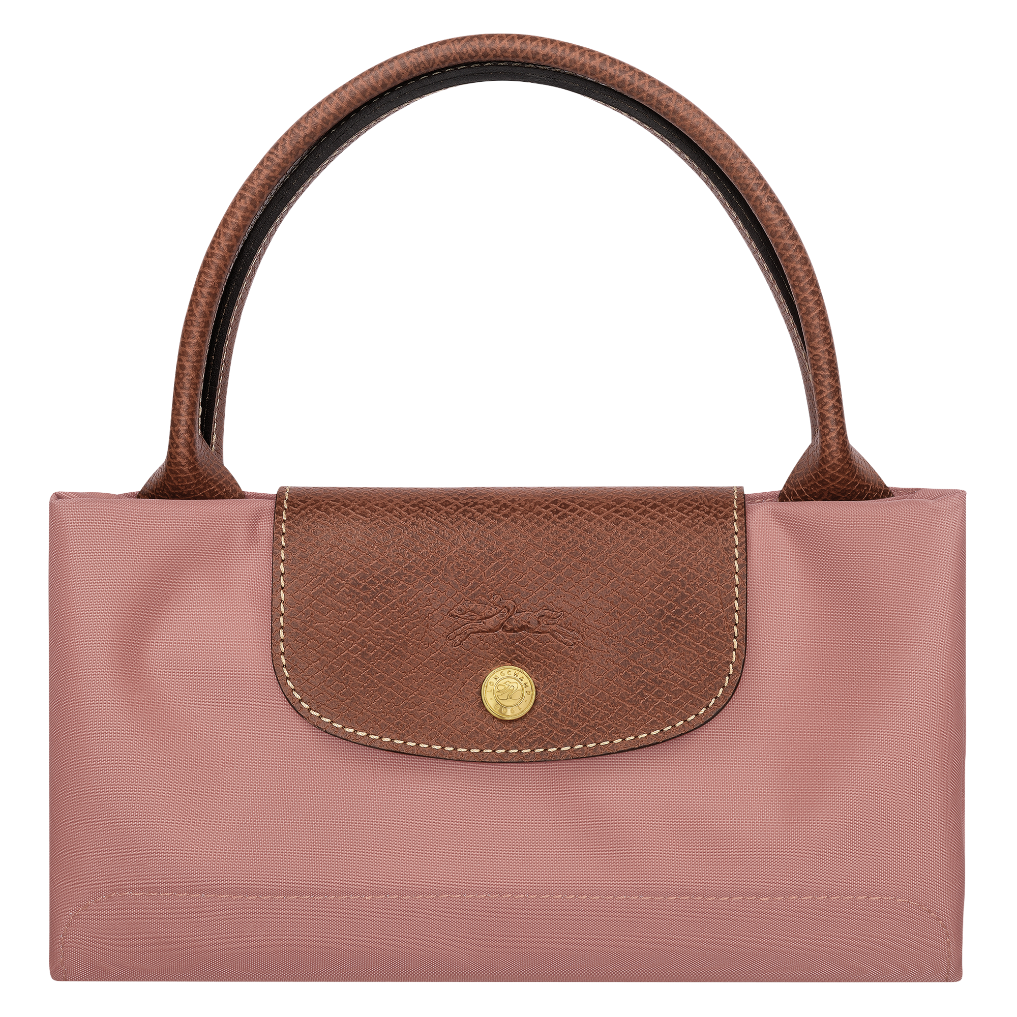 Le Pliage Original Handbag M, Pink Tea