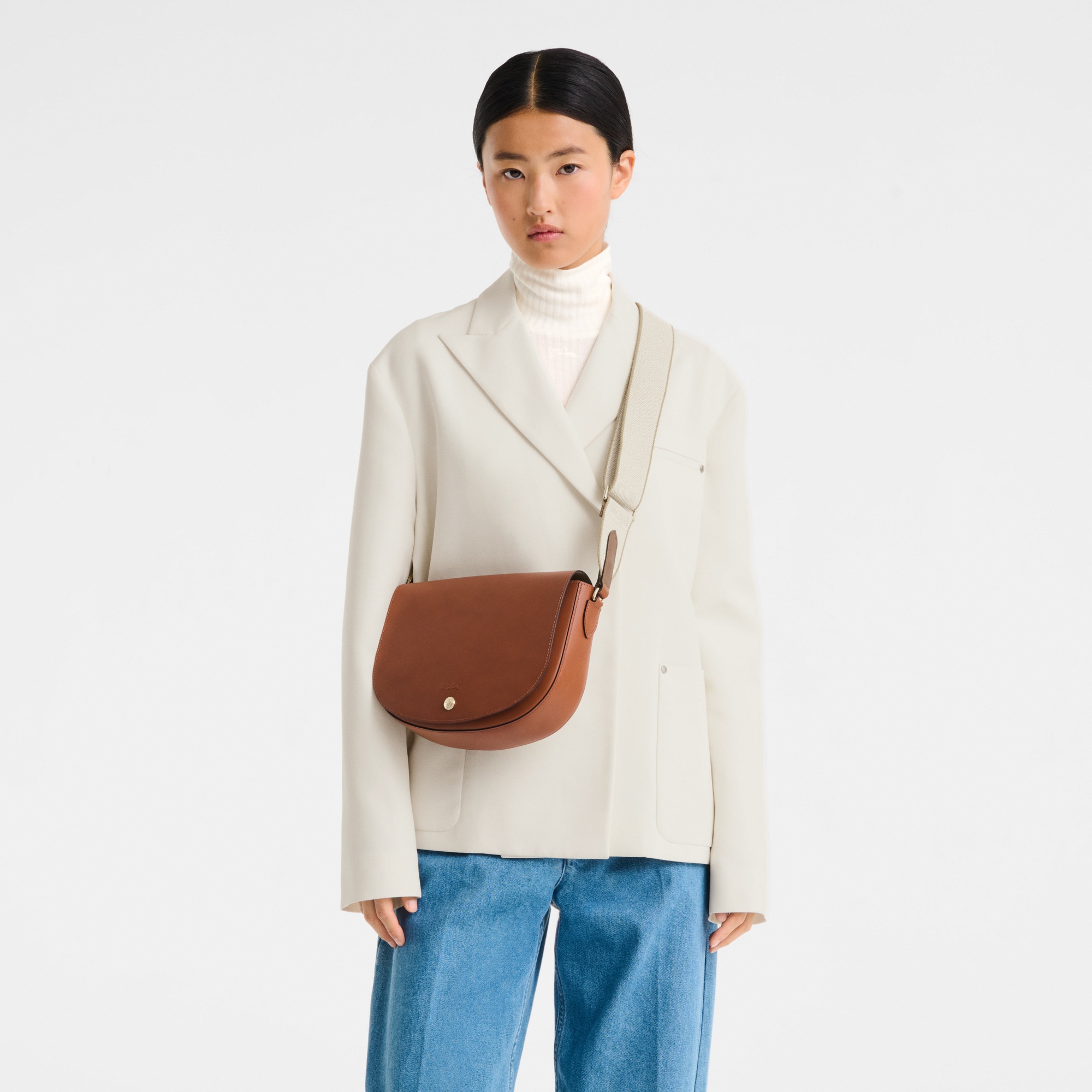 &Eacute;pure Crossbody bag M, Cognac