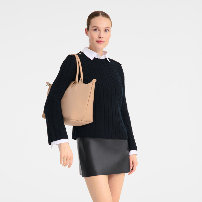 Le Pliage One L 手提包 , 米色 - 帆布  - 查看 8 8