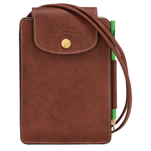 Épure XS Crossbody bag , Brown - Leather - View 1 of  4