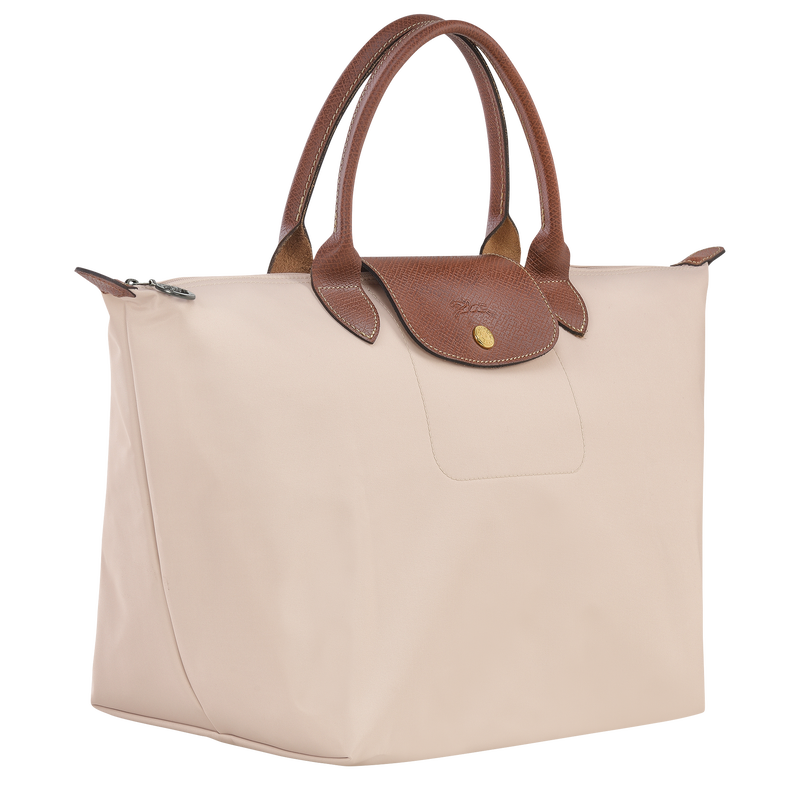 Le Pliage Original M 手提包 , 纸张白 - 再生帆布  - 查看 3 7