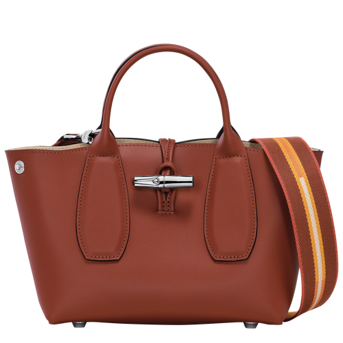 Roseau S Handbag , Mahogany - Leather - View 5 of  5
