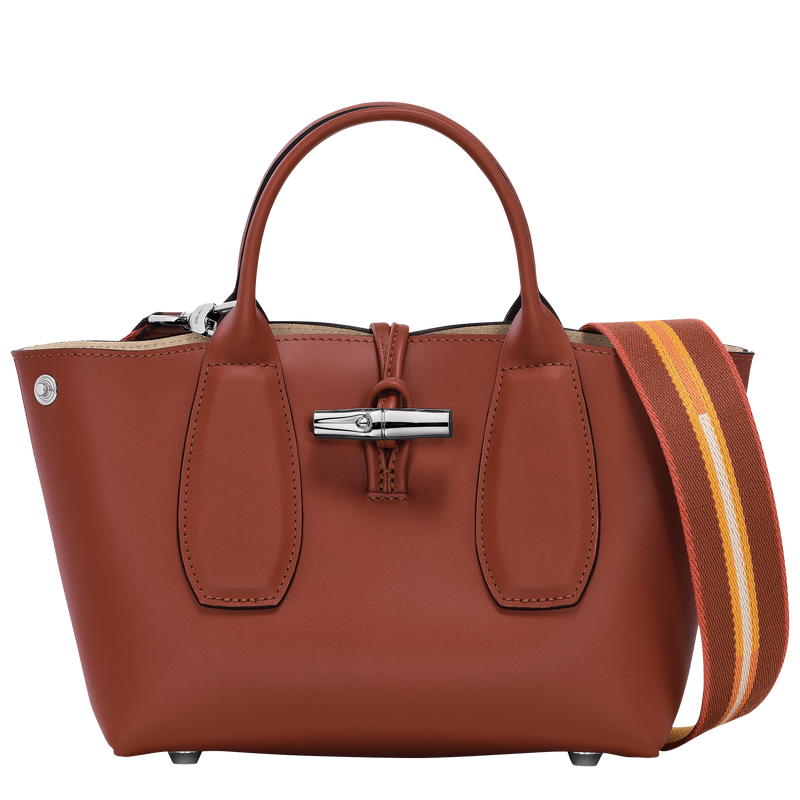 Roseau S Handbag , Mahogany - Leather  - View 5 of  5