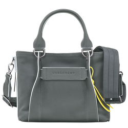 Longchamp 3D S 手提包 , 金属灰 - 皮革
