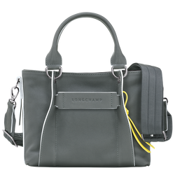 Longchamp 3D 手提包 S, 金属灰