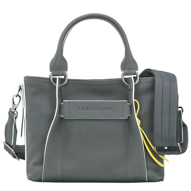Longchamp 3D S 手提包 , 金属灰 - 皮革  - 查看 1 2
