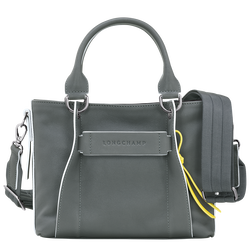 Longchamp 3D S 手提包 , 金属灰 - 皮革