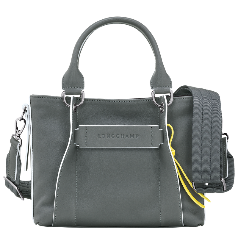 Longchamp 3D S 手提包 , 金属灰 - 皮革  - 查看 1 4