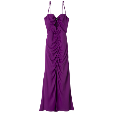 中长款连衣裙, 紫色