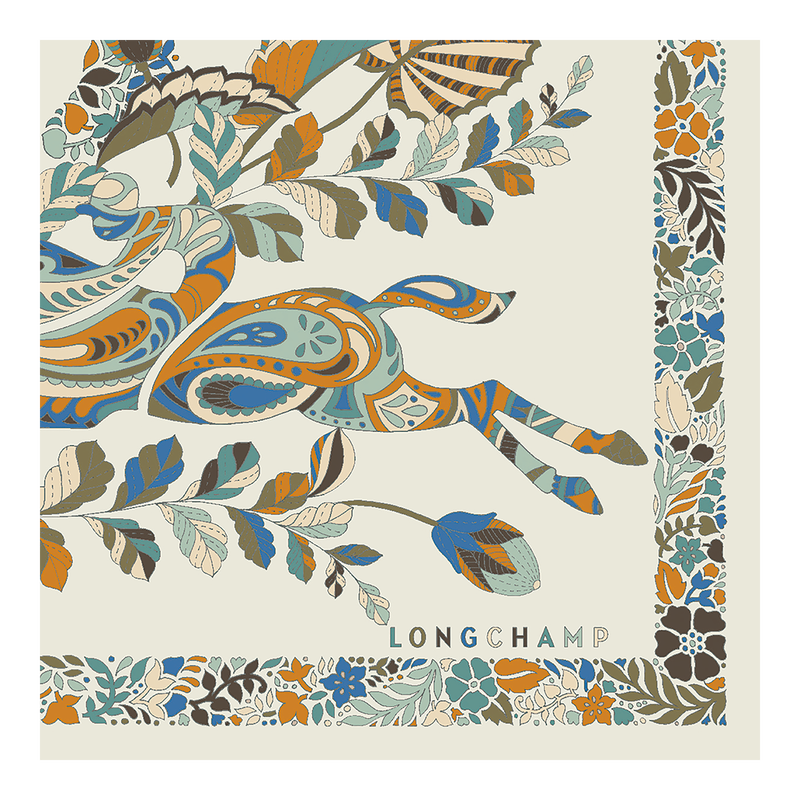 For&ecirc;t Longchamp Silk scarf 50 , Paper - Silk  - View 3 of  3