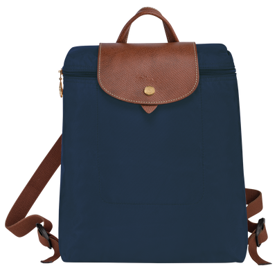 Le Pliage Original M 双肩背包 , 海军蓝色 - 再生帆布