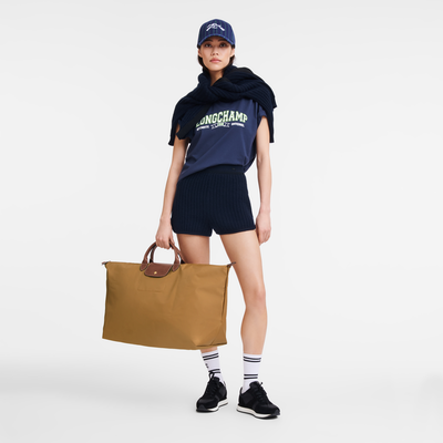 Le Pliage Original XL 旅行包 , Fawn - 再生帆布
