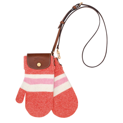Le Pliage Collection XS Mittens bag , Coral/Pink - Canvas