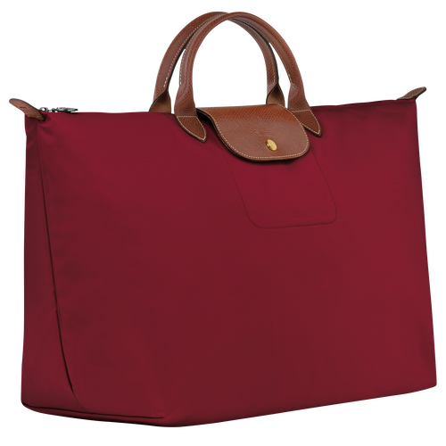 Le Pliage Original S 旅行包 , 红色 - 再生帆布 - 查看 3 6