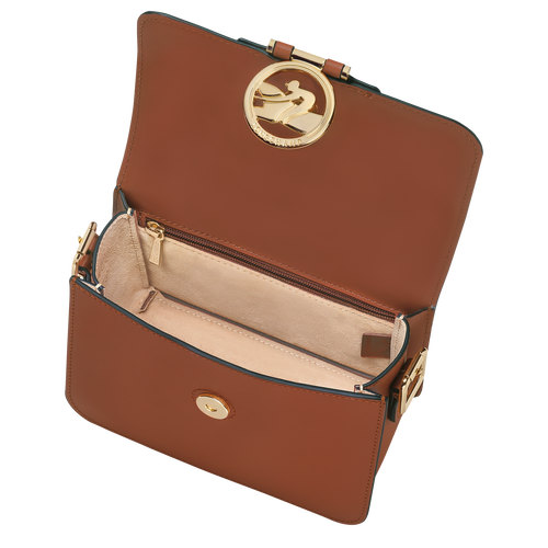 Box-Trot S Crossbody bag , Cognac - Leather - View 5 of  5