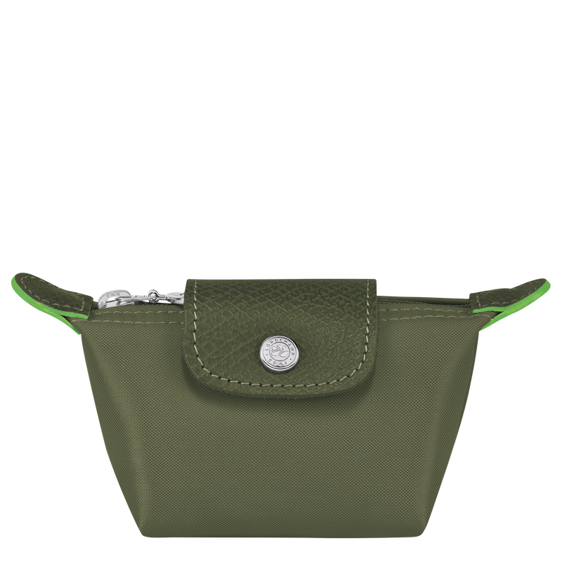 Le Pliage Green Coin purse , Forest - Recycled canvas  - View 1 of  3