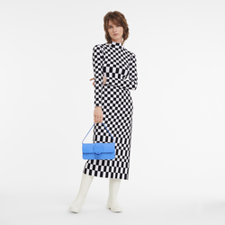 Box-Trot M Baguette bag , Cobalt - Leather