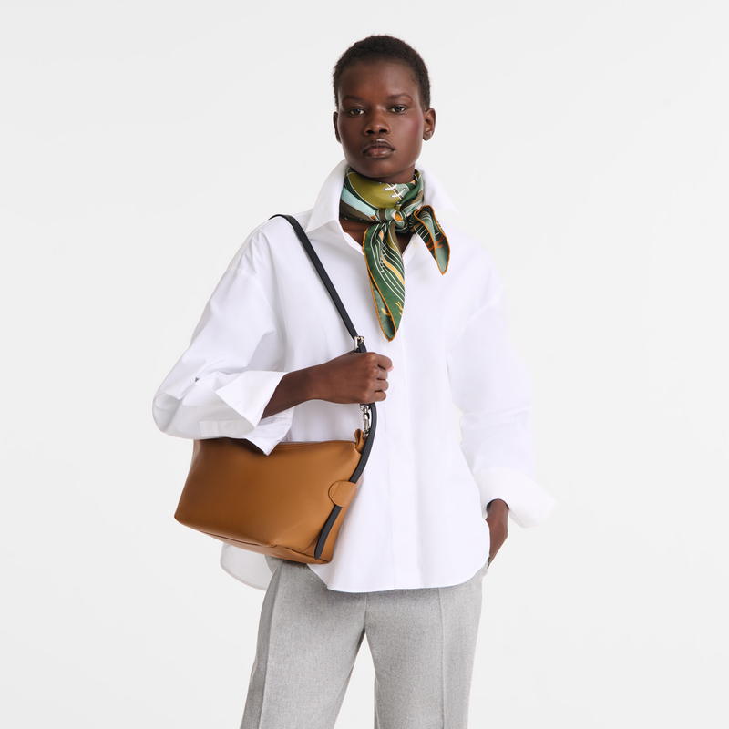 Le Slouchy S Crossbody bag , Cashew - Leather  - View 1 of  1