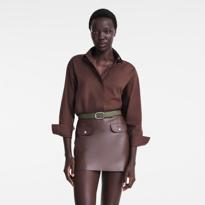 Archive 女士皮带 , 冷杉色 - 皮革