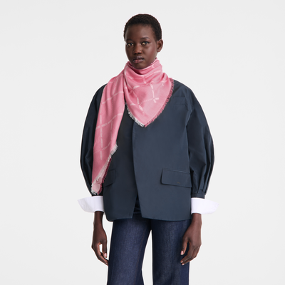 Le Roseau Stole , Marshmallow - Cotton blend
