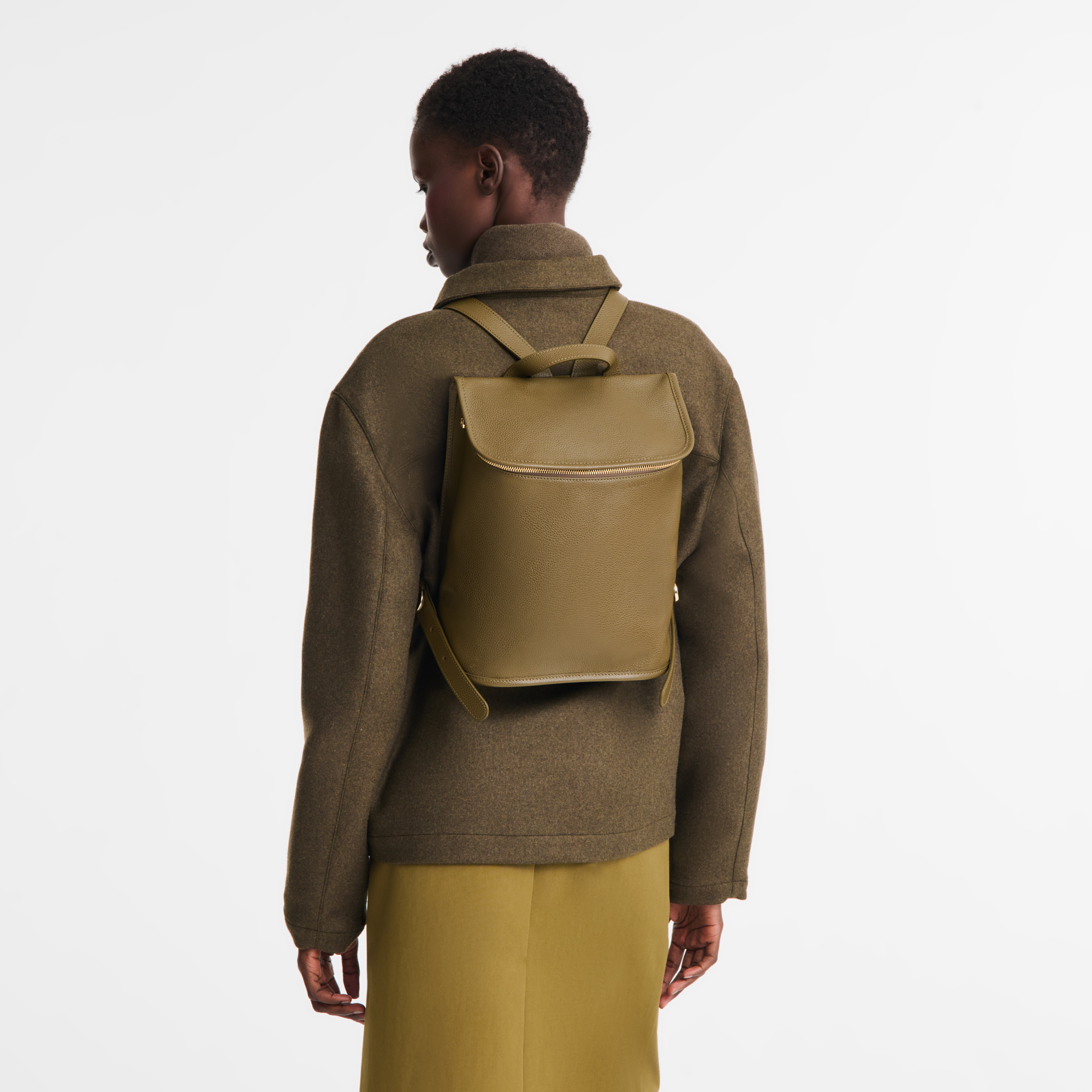 Backpack M, Caper - View 1 of
1 - zoom in Le Foulonné Backpack M, Caper
