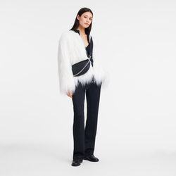 Smile S Crossbody bag , Black - Leather