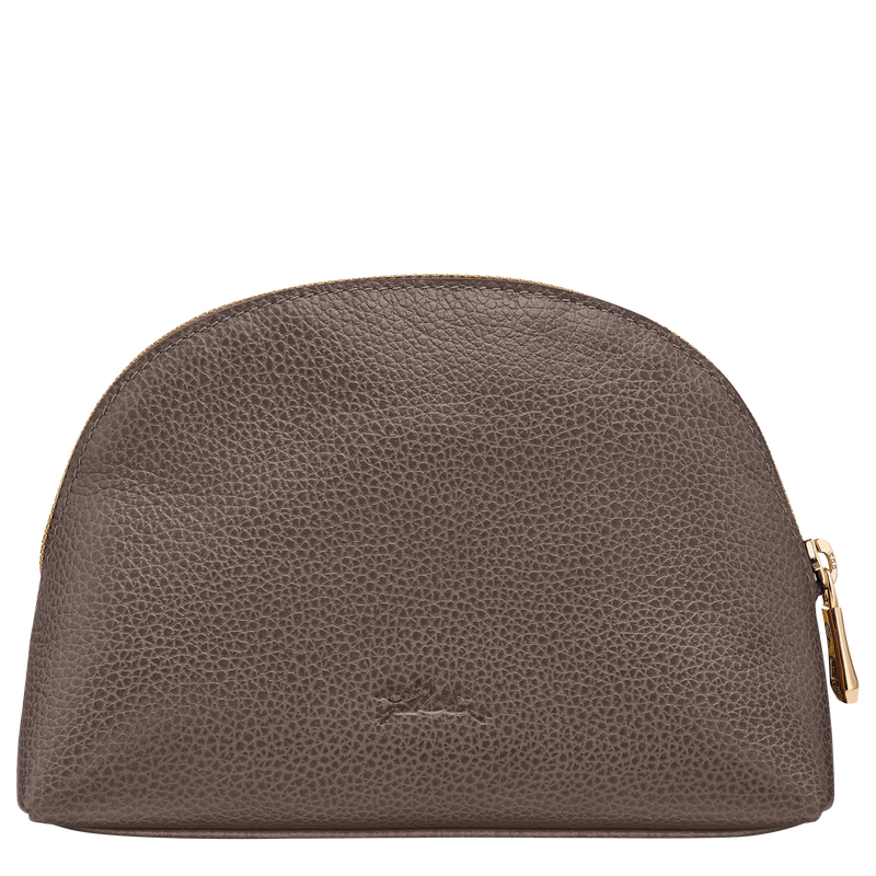 Le Foulonn&eacute; Pouch , Taupe - Leather  - View 2 of  2