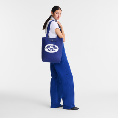 Le Pliage Collection M 托特包 , 钴蓝色 - 帆布