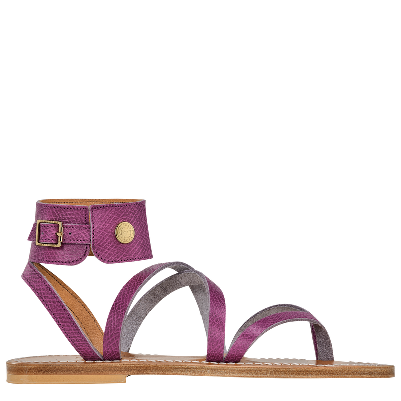 Longchamp x K.Jacques 凉鞋 , 紫色 - 皮革  - 查看 1 4