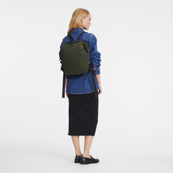 Le Pliage Energy L 双肩背包 , 卡其色 - 再生帆布