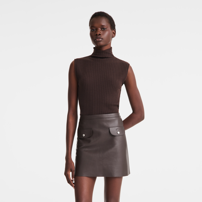 Sweater , Mocha - Knit