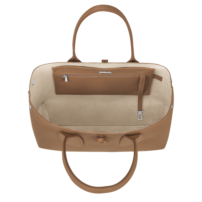 Roseau L Tote bag , Natural - Leather  - View 6 of  6