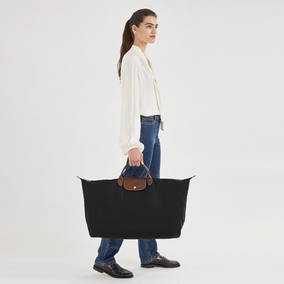Le Pliage Original XL 旅行包 , 黑色 - 再生帆布