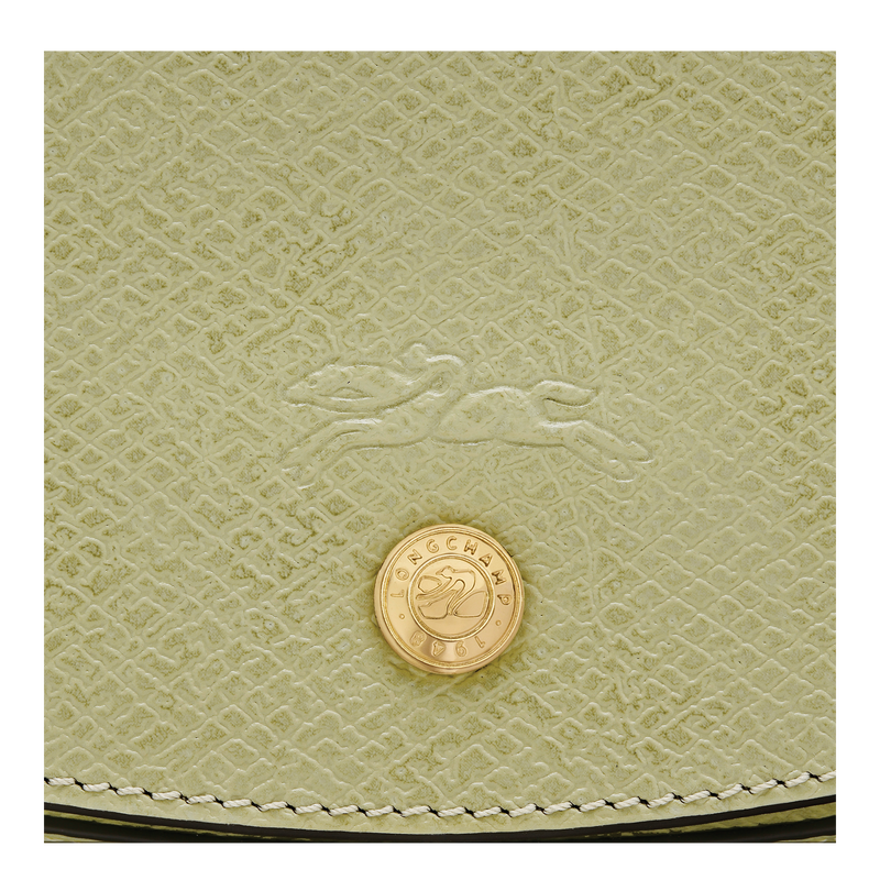 &Eacute;pure S Crossbody bag , Almond Green - Leather  - View 6 of  7