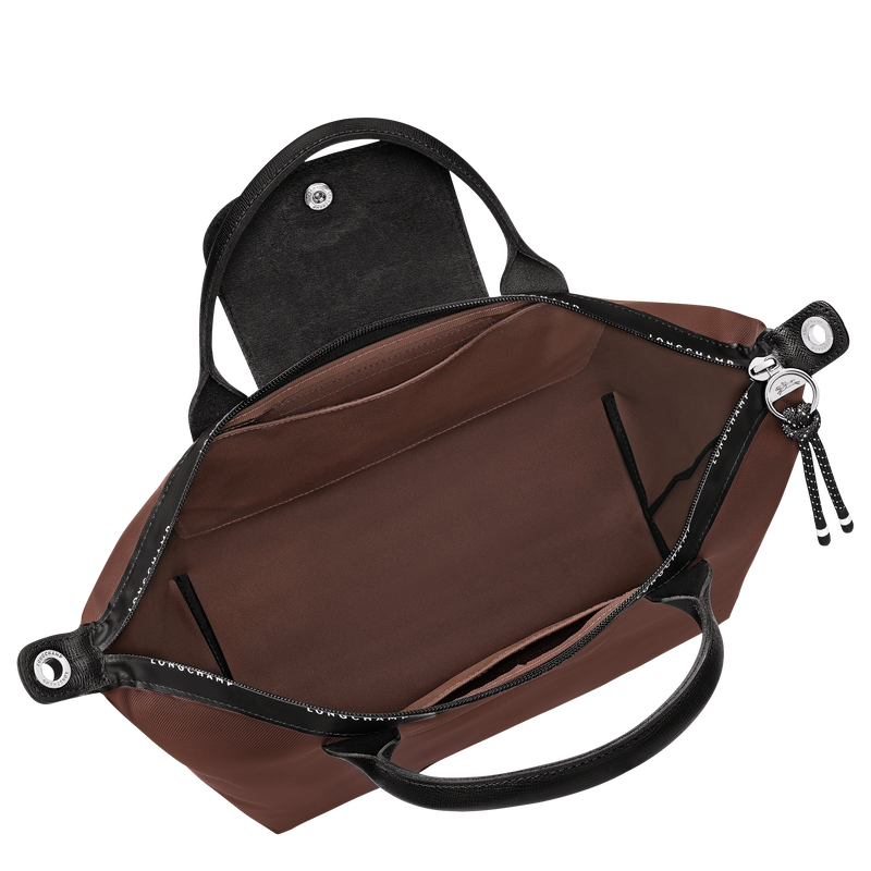 Le Pliage Energy L Handbag , Cocoa - Recycled canvas  - View 5 of  6